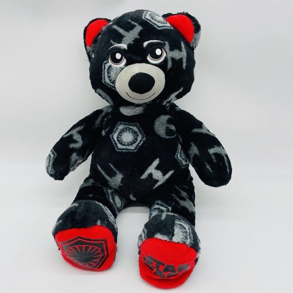 Star Wars Build A Bear Plush Bear 15" Rebel Alliance Resistance Retired Black - Picture 1 of 9